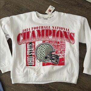 NWT Ohio State Football Playoff 2024 National Champions Sweatshirt